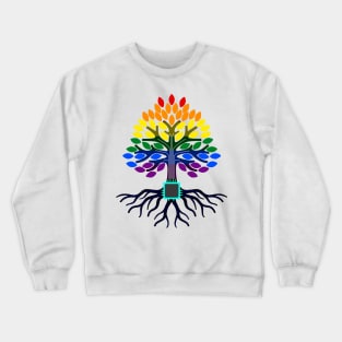 Alien Electrical Pride Tree Colours Crewneck Sweatshirt